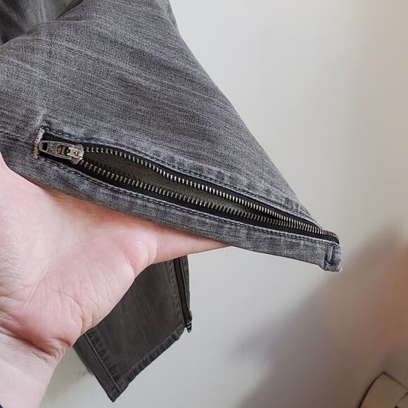 Genetic Denim The Kyle Silver Cropped Jeans Size 25 ~ Edgy Grunge Streetwear - Picture 8 of 16